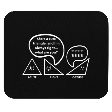 Discover Math Jokes, Nerdy Humor, I'm Always Right Math Pun Mouse Pads