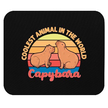 Discover Coolest Animal in The World Capybara Mouse Pads