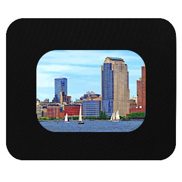 Discover Manhattan NY - Boats By Manhattan Skyline Mouse Pads