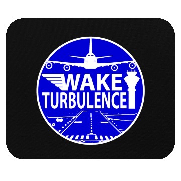 Discover Wake Turbulence Circle Logo Mouse Pads