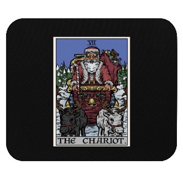 Discover Santa Claus in The Chariot Tarot Card Mouse Pads