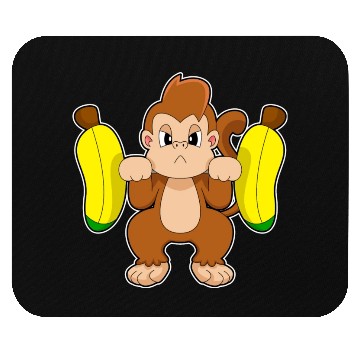 Discover Monkey Banana Dumbbell Mouse Pads