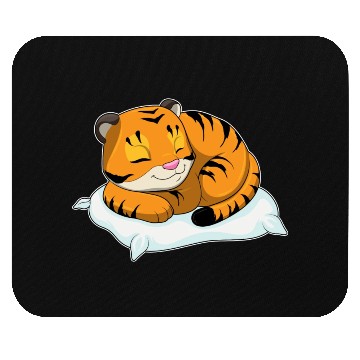 Discover Tiger At Sleeping With Pillow Mouse Pads