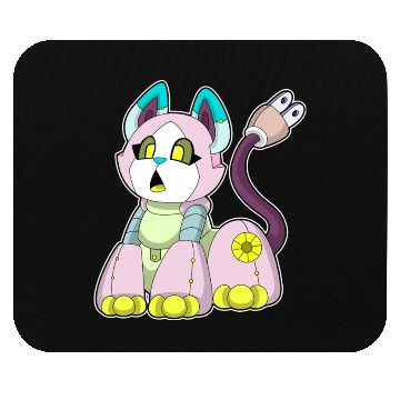 Discover Cat As Robot Mouse Pads