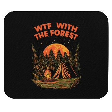 Discover With The Forest Camping Wildlife Camper Outdoor Na Mouse Pads