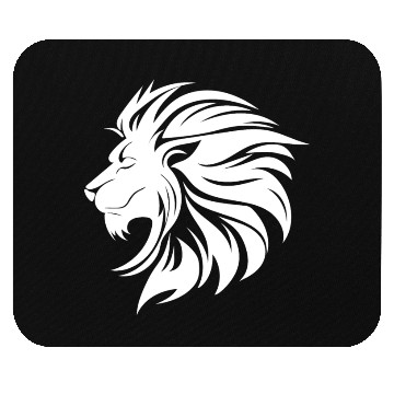 Discover Mighty Lion Head Mane Cool Tattoo Style Mouse Pads