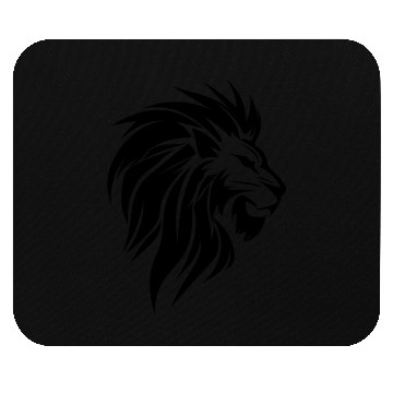 Discover Evil Lion Head Tattoo Style Elegant Mane Mouse Pads
