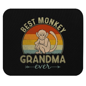 Discover Best Monkey Grandma Ever Funny Mothers Day Mouse Pads