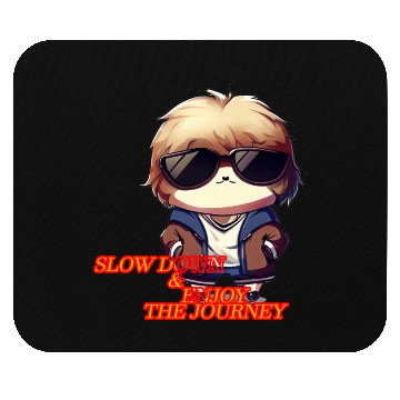 Discover Cool Sloth "Slow down and enjoy the journey" Mouse Pads