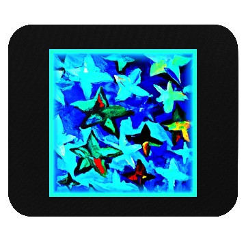 Discover Blue Starry Night Sky Painting. Buy Now Mouse Pads