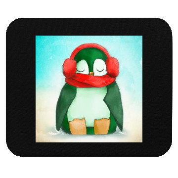 Discover Sleepy Penguin Taking a Nap Mouse Pads