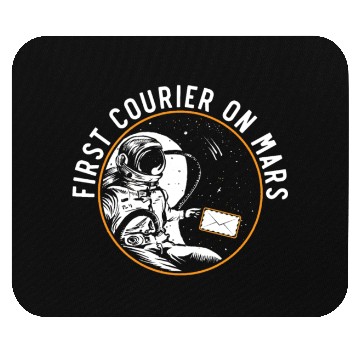 Discover First Courier On Mars Postal Worker Mail Escort Mouse Pads