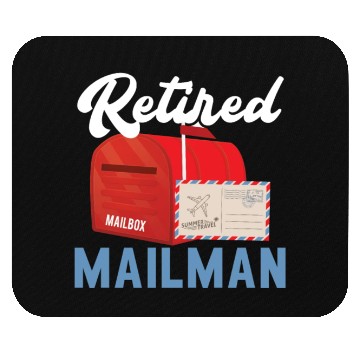 Discover Retired Mailman Delivery Mail Escort Retirement Mouse Pads