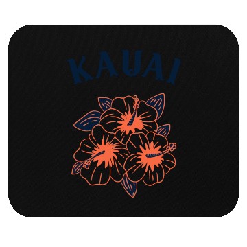 Discover hawaiian hibiscus flowers kauai Mouse Pads