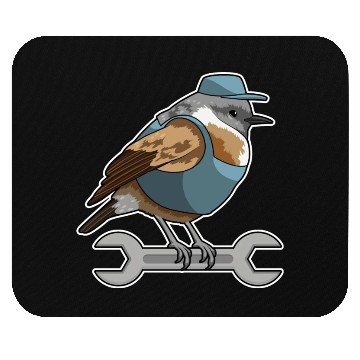 Discover Bird As Carftsman With Wrench Mouse Pads
