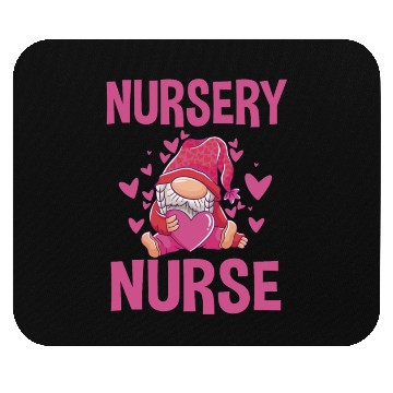 Discover Cute Newborn Nursery Nurse Gnome Mouse Pads