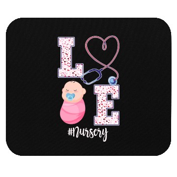 Discover Cute Newborn Nursery Nurse Design Mouse Pads