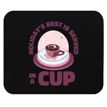 Discover Christmas Snow Globe Coffee Caffeine Lover Mouse Pads