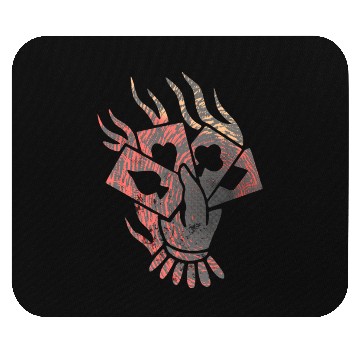 Discover Poker Player Hand Burning Cards Casino Mouse Pads