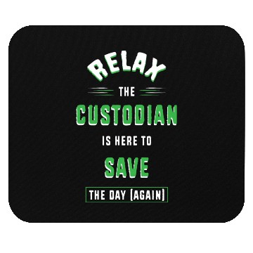 Discover School Janitor Cleaner Funny School Custodian Mouse Pads