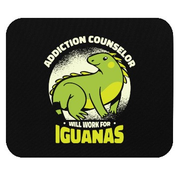 Discover Iguana Lizard Addiction Reptile Iguana Lover Mouse Pads