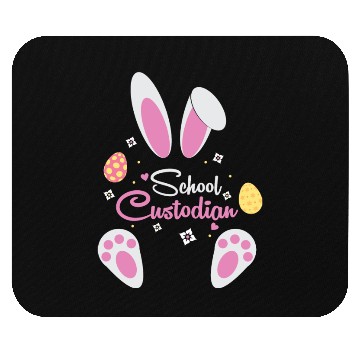 Discover Easter Sunday Bunny School Custodian Mouse Pads