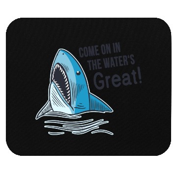 Discover Great White Shark Funny Saying Mouse Pads