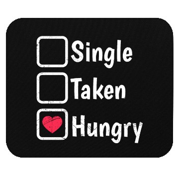 Discover Hungry Single Food Lover Mouse Pads