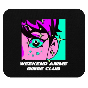 Discover Weekend Anime Binge Club Kawaii Japanese Cute Japa Mouse Pads