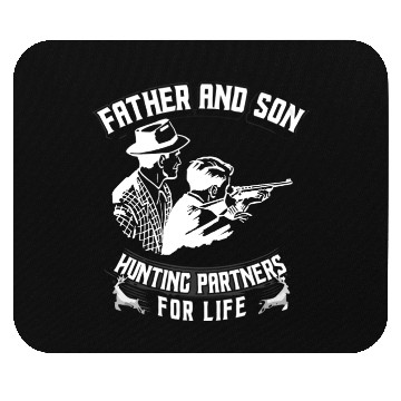 Discover Father and Son Hunting Partners For Life Mouse Pads