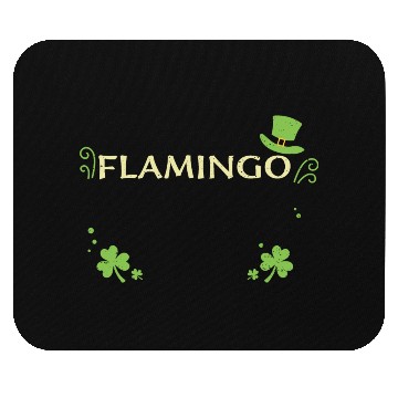 Discover Flamingo - St. Patrick's Day Mouse Pads