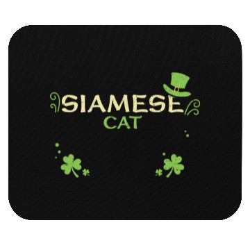 Discover Siamese Cat - St. Patrick's Day Mouse Pads