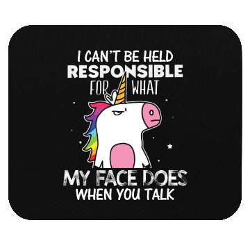 Discover Unicorns My Face Does When You Talk Mouse Pads