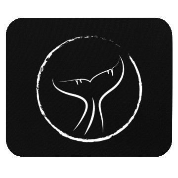 Discover Due tone whale tail Mouse Pads