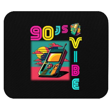 Discover 90s Vibe - I Love The 90s - Retro 90s Neon Mouse Pads