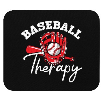 Discover Baseball Therapy Baseball Player Baseball Coach Mouse Pads