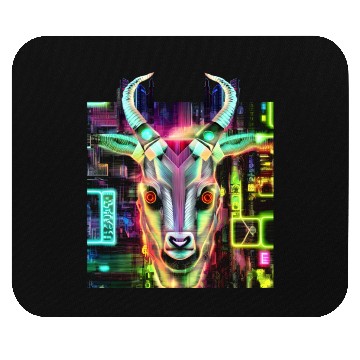 Discover Neon Baphomet Mouse Pads