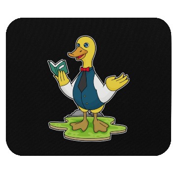 Discover Duck As Teacher With Book Mouse Pads