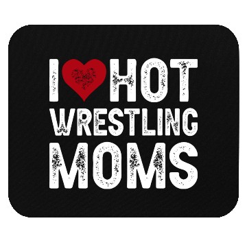 Discover I Love Hot Wrestling Moms Premium Mother's Day Mouse Pads
