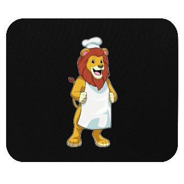 Discover Lion As Cook With Chef Hat Cooking Apron Mouse Pads
