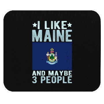 Discover Maine Flag US State Mouse Pads