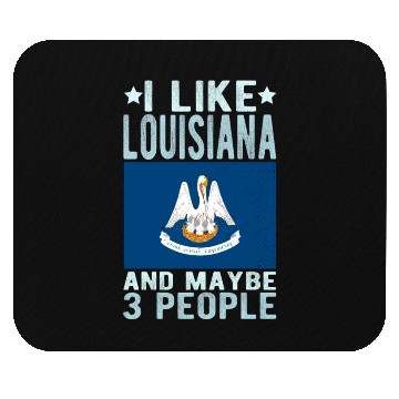 Discover Louisiana Flag US State Mouse Pads