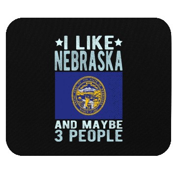 Discover Nebraska Flag US State Mouse Pads