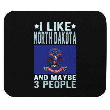 Discover North Dakota Flag US State Mouse Pads
