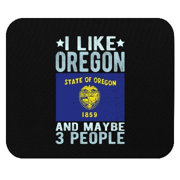 Discover Oregon Flag US State Mouse Pads