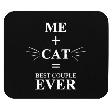 Discover Me Cat Best Couple Ever Mouse Pads