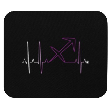 Discover Sagittarius Heartbeat Mouse Pads