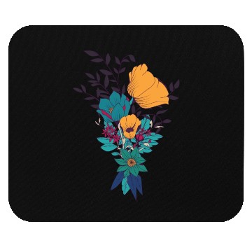 Discover Vector Tattooed Art Flower Design. Mouse Pads