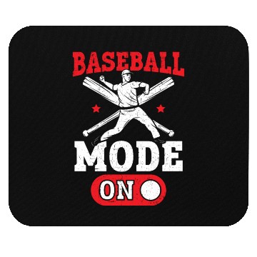 Discover Baseball Mode On Baseball Player Baseball Coach Mouse Pads