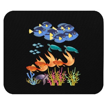 Discover fish design Mouse Pads